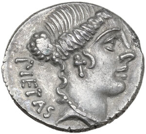 obverse: Albinus Bruti f.. Denarius, 48 BC