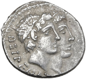 obverse: C. Antius Restio. Denarius, 47 BC
