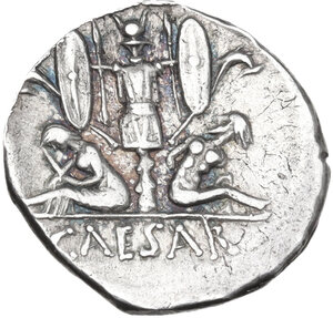 reverse: Julius Caesar. Denarius, Spain, 46-45 BC