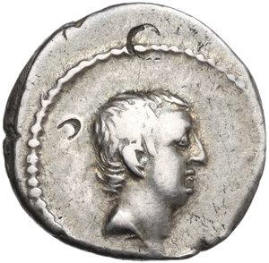 obverse: L. Livineius Regulus. AR Denarius, Rome mint, 42 BC