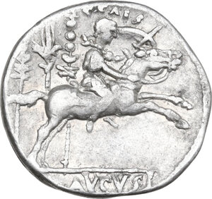 reverse: Augustus (27 BC - 14 AD).. AR Denarius, Lugdunum mint, 8-7 BC