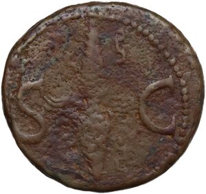 reverse: Divus Augustus (died 14 AD).. AE As. Rome mint. Struck under Tiberius, circa AD 34-37