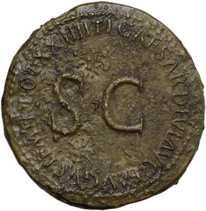 reverse: Tiberius (14-37 AD).. AE Sestertius. Rome mint. Struck AD 22-23