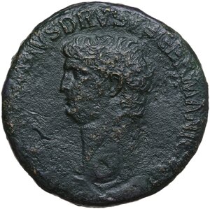 obverse: Nero Claudius Drusus (died 9 AD).. AE Sestertius, struck under Claudius, 41-50
