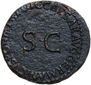 reverse: Germanicus (died 19 AD).. As, struck under Caligula, 37-38