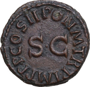 reverse: Claudius (41-54).. AE Quadrans, 42 AD