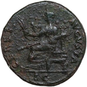 reverse: Claudius (41-54).. AE Dupondius. Rome mint, 41-50 AD