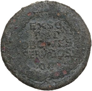 reverse: Claudius (41-54).. AE Sestertius, struck 41- 42 AD, countermarked under Nero