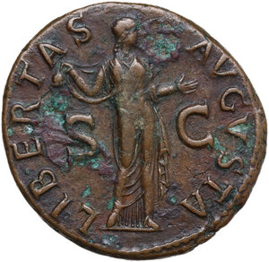 reverse: Claudius (41-54).. AE As. Rome mint. Struck AD 42-43