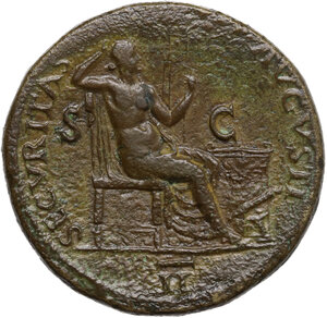 reverse: Nero (54-68).. AE Dupondius