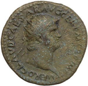 obverse: Nero (54-68).. AE Dupondius, 40-41 AD