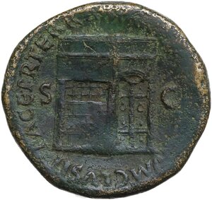 reverse: Nero (54-68).. AE Sestertius, c. 65 AD. Lugdunum mint