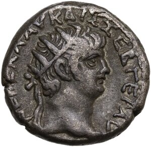 obverse: Nero (54-68) with Poppaea.. BI Tetradrachm. Alexandria mint (Egypt). Dated RY 10 (AD 63/4)