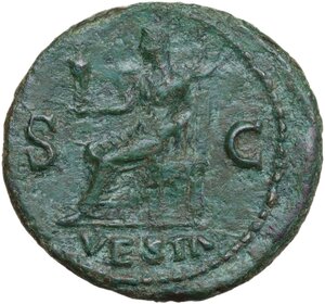 reverse: Galba (68-69).. AE As. Rome mint. Struck circa October AD 68