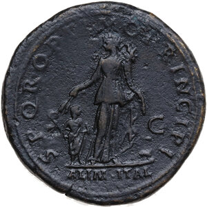 reverse: Trajan (98-117).. AE Sestertius, 103-111 AD