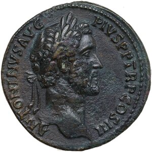 obverse: Antoninus Pius (138-161).. AE Sestertius. Struck c. 140-144 AD