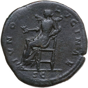 reverse: Lucilla, wife of Lucius Verus (died 183 AD).. AE Sestertius