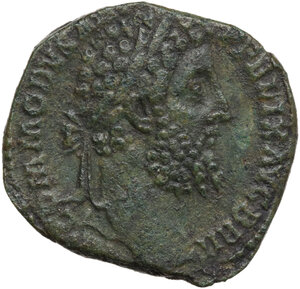 obverse: Commodus (177-192).. AE Sestertius. Struck 189 AD