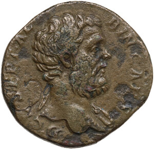 obverse: Clodius Albinus as Caesar (193-195).. AE Sestertius, 194-195 AD