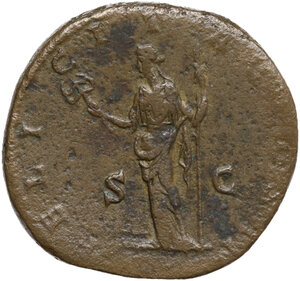 reverse: Clodius Albinus as Caesar (193-195).. AE Sestertius, 194-195 AD
