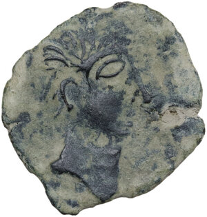 obverse: Iberia, Irippo.  Augustus (27 BC - 14 AD)  (?). AE Semis. Struck late 1st century BC