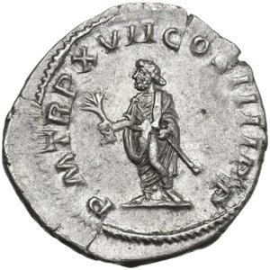 reverse: Caracalla (198-217).. AR Denarius, 214 AD