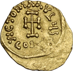 reverse: Constantine IV, Pogonatus (668-685).. AV Tremissis, Constantinople mint