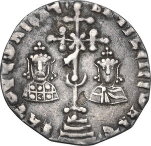obverse: Basilius II (976-1025). AR Miliaresion, Constantinople mint