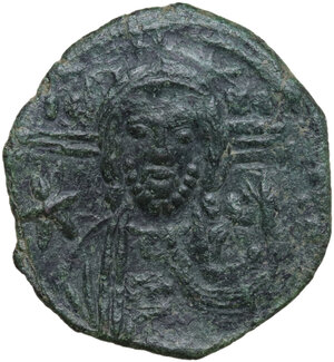 obverse: Michael VII Ducas (1071-1078).. AE Follis. Constantinople mint