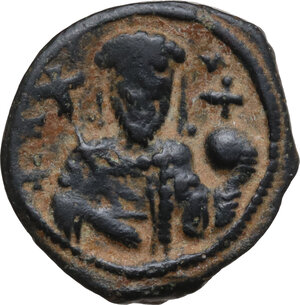 obverse: Alexius I (1081-1118). . AE Tetarteron, Thessalonica mint