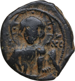 reverse: Alexius I (1081-1118). . AE Tetarteron, Thessalonica mint