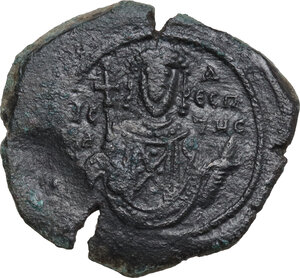 reverse: Isaac II Angelus, First reign (1185-1195).. AE Tetarteron. Thessalonica mint