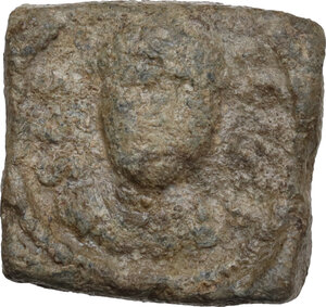 obverse: Lead square Weight, Syracuse(?) 7th-8th centuries AD