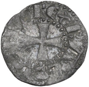 obverse: Jerusalem.  Baldwin III (1143-1163). BI Denier, crude style 