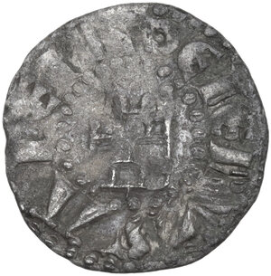 reverse: Jerusalem.  Baldwin III (1143-1163). BI Denier, crude style 