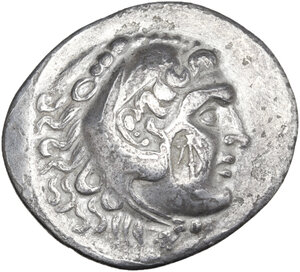 obverse: Pamphylia, Aspendos. AR Tetradrachm. In the name and types of Alexander III of Macedon. Dated CY 12 (201/0 BC)
