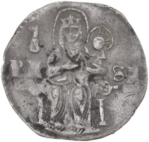 reverse: Pisa.  Repubblica a nome di Federico I (1155-1312). Grosso da 2 soldi simbolo chiave