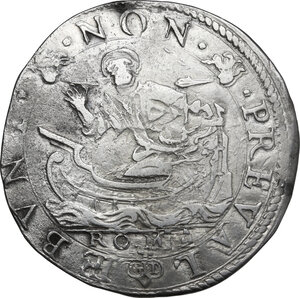 reverse: Roma.  Clemente VIII (1592-1605), Ippolito Aldobrandini . Testone