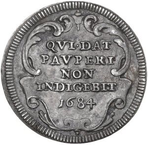 reverse: Roma.  Innocenzo XI (1676-1689), Benedetto Odescalchi. Giulio 1684 A. IV