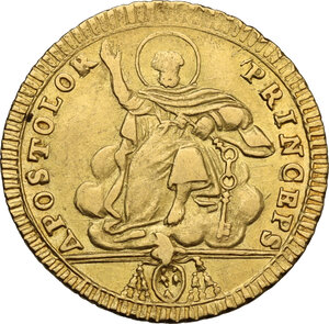 reverse: Roma.  Pio VII (1800-1823), Barnaba Chiaramonti. Doppia romana A. III