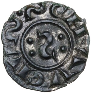 obverse: Siena.  Repubblica (1180-1390). Denaro con S retrograda