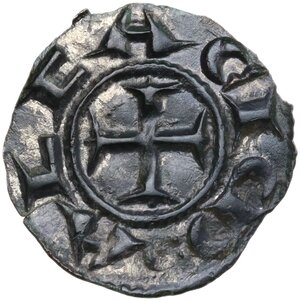 reverse: Siena.  Repubblica (1180-1390). Denaro con S retrograda