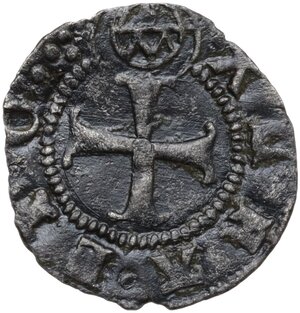 reverse: Siena.  Repubblica (1404-1555). Quattrino, simbolo cerchio troncato con lettera I e lettera M, Jacopo Mignanelli zecchiere