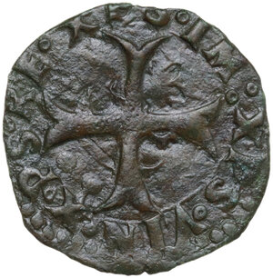 reverse: Sulmona.  Carlo VIII re di Francia (1495).. Cavallo