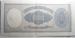 reverse: 1000 lire 1947