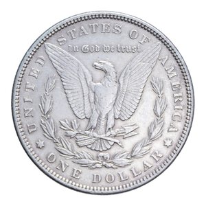 reverse: AMERICA DOLLARO 1885 MORGAN AG. 26,60 GR. BB+