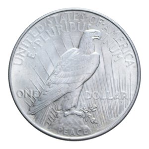 reverse: AMERICA DOLLARO 1922 PACE AG. 26,77 GR. SPL-FDC (SEGNETTI)
