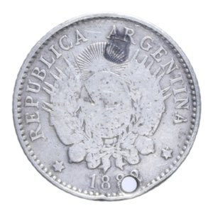 reverse: ARGENTINA 10 CENT. 1882 AG. 2,42 GR. MB-BB (FORO)