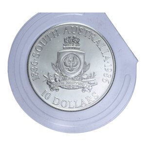 reverse: AUSTRALIA ELISABETTA II 10 DOLLARI 1986 AG. 20,15 GR. FDC (IN COFANETTO)