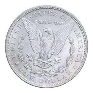 reverse: AMERICA DOLLARO 1883 O MORGAN AG. 26,81 GR. SPL/SPL-FDC (SEGNETTI)